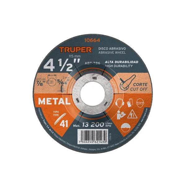Disco P/corte Metal 3/64 x 4 1/2