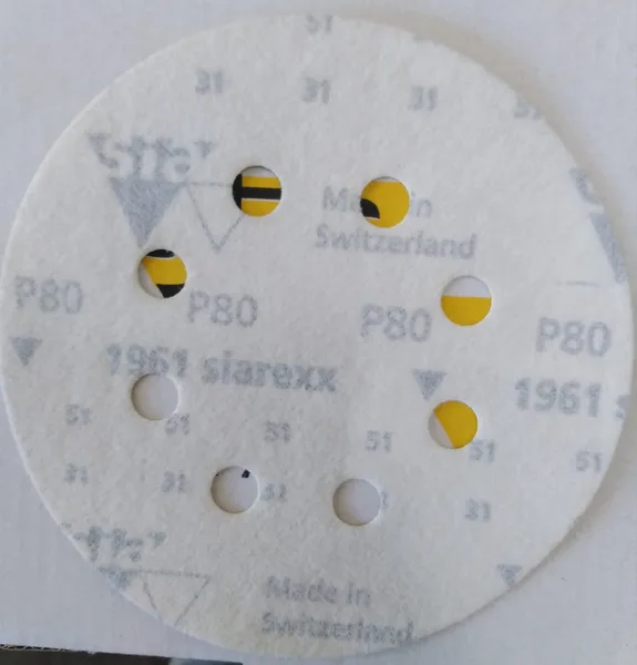 Disco d/lija #80 siarexx 5" Velcro 8ag 125mm