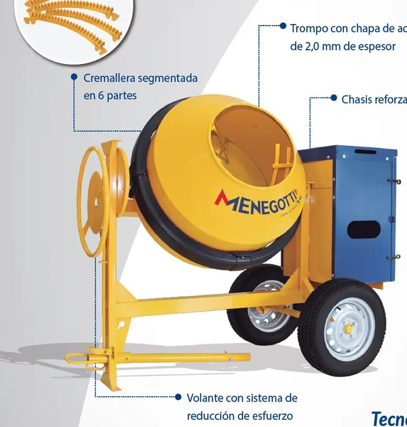 Hormigonera profesional 400LT Menegotti