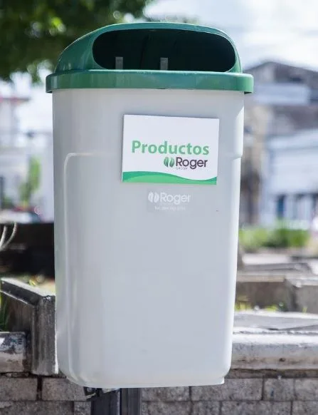 Papelera clasica 50Lts c/llave roger