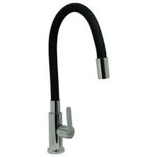 Grifo Individual para Fregadero cuello Flexible Negro Griven