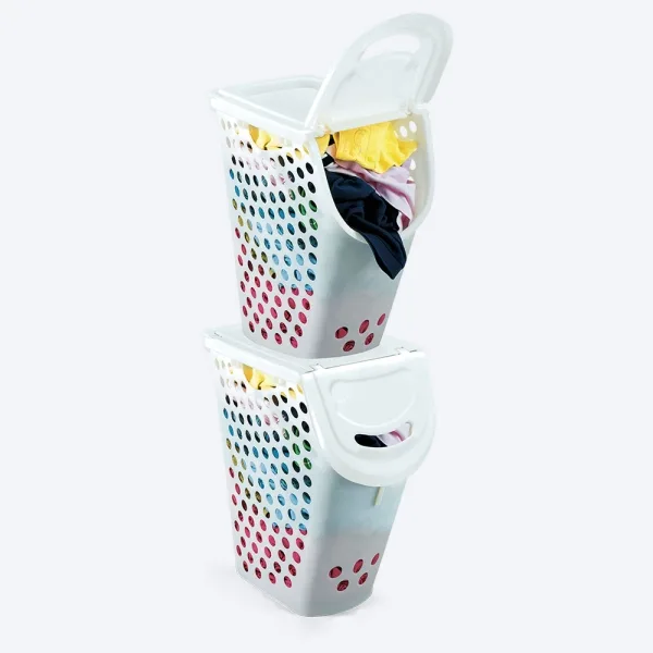 Cesta p/ropa plus blanca 51L rimax