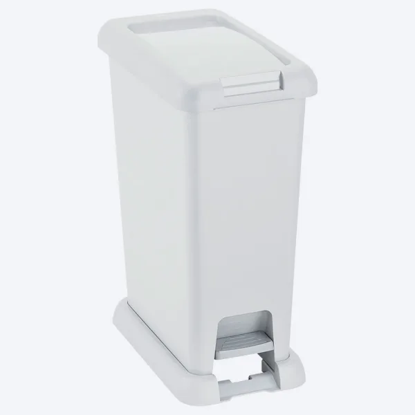 Papelera pedal 20L blanco rimax