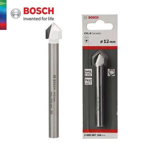 Barrena p/ceramica 1/2x3.5 (12mm) bosch
