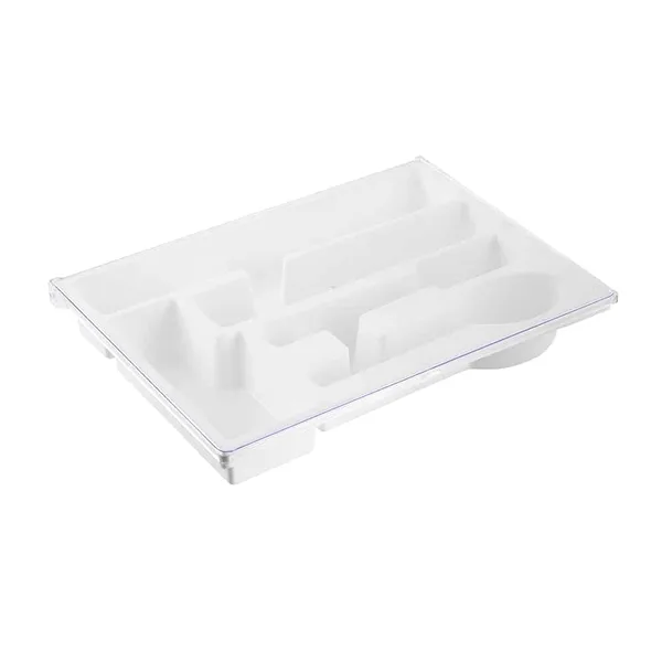 Portacubiertos n.2 c/tapa blanco vanyplas