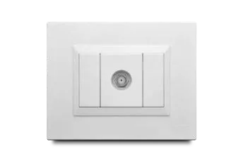 Toma p/cable coaxial blanco veto plu60873 (plura)