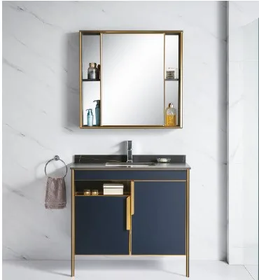 Mueble p/bano 8564-90 negro 900x470mm