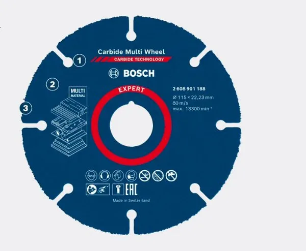 Disco P/corte multimaterial 4 1/2" bosch