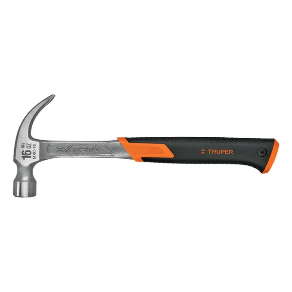 Martillo Truper 16oz u/curva forjado