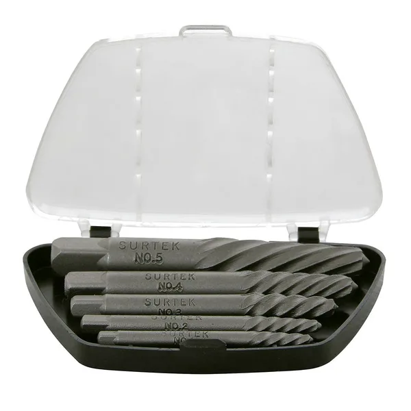 Extractor de tornillos 1/8-3/4" 5pcs 107040 surtek