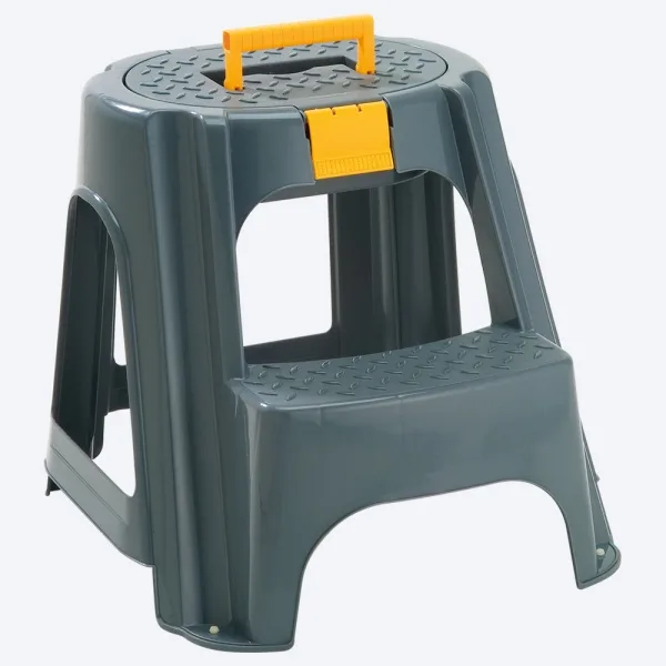 Escalesilla c/org 2 niveles gris plast rimax