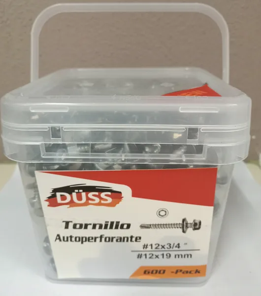 Tornillo p/aluzinc 3/4x12 600pcs Duss
