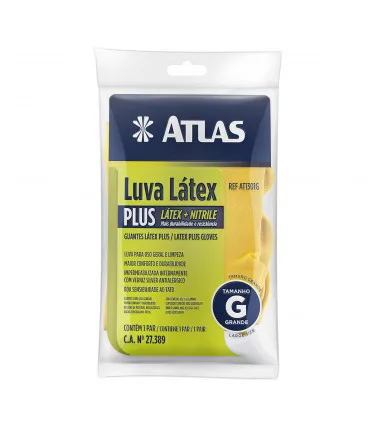 Guante latex (G) AT1301G atlas