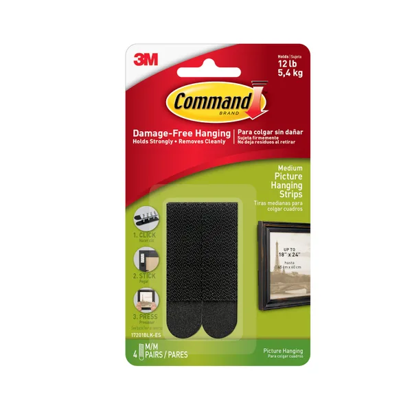 Colgador P/cuadro 3M Negro 4/1