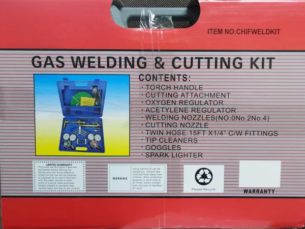 Equipo de soldar y cortar oxigen-aceptileno CHIFWELDKIT