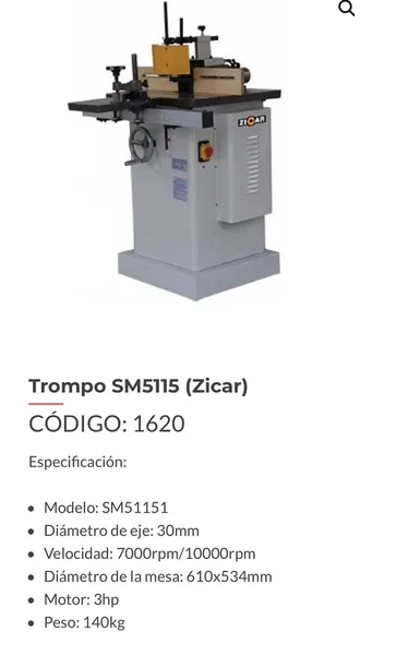 Topi 1 1/2" 1500W 220V SM5115 Zicar