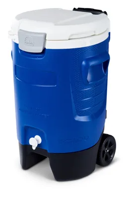 Termo p/agua 5gls/19L azul c-rueda Igloo