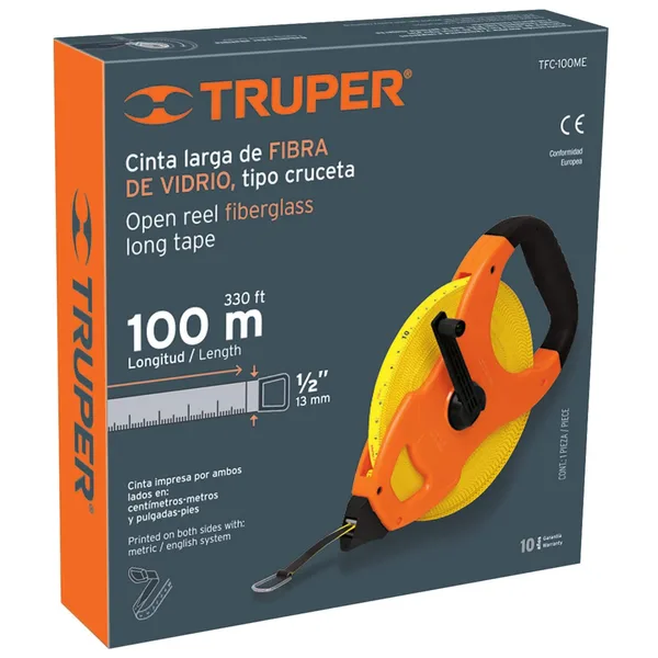 Cinta P/agrimensor Truper 100m