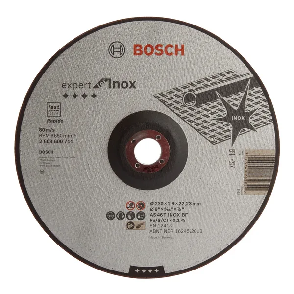 Disco P/corte Metal 5/64x9 Bosch Inox