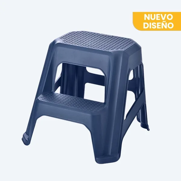 Escalesilla pro 2 nivel gris metal plast rimax