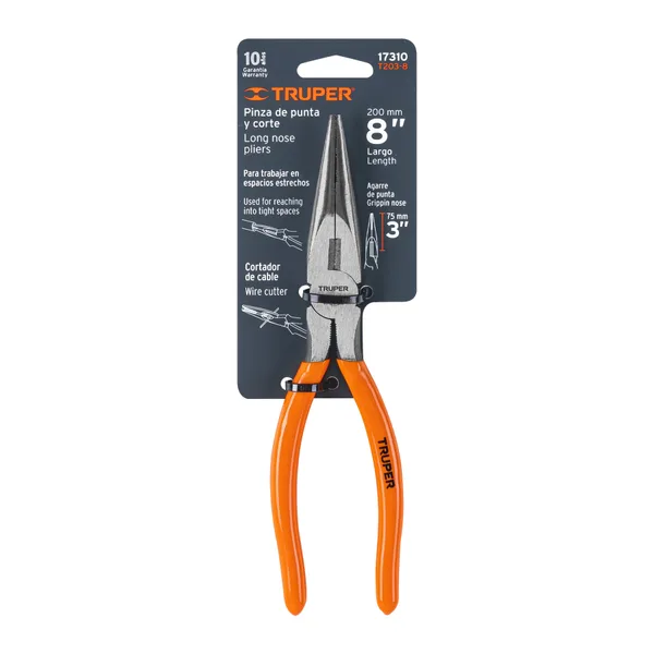 Pinza D/punta 8" T203-8 Truper