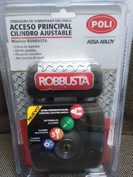 Cerradura poli plana ajustable Robusta