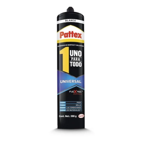 Pattex uno para todo blanco pega y sella 390g