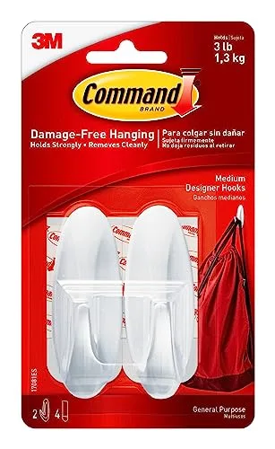 Gancho p/colgar 3m blanco 2/1 3lbs