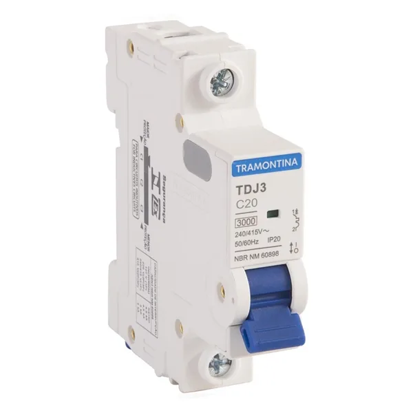 Breaker p/riel 20amp tramontina