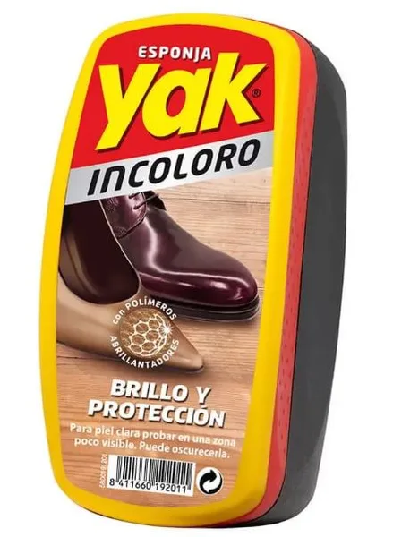 Esponja p/calzado incoloro yak
