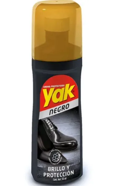 Crema protectora p/calzado negro 50ml yak