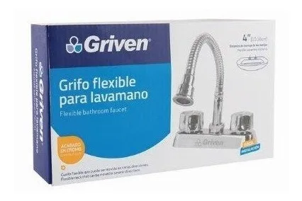 Llave mezcl p/lav grifo flexible 4" griven