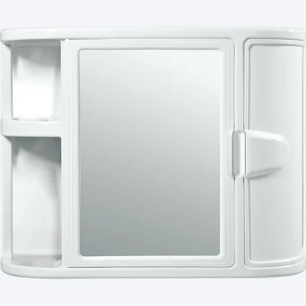 Gabinete p/baño c/espejo blanco rimax