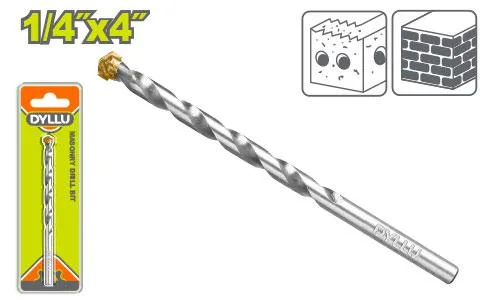 Barrena p/concr 1/4x4" udtmj2k03 dyllu