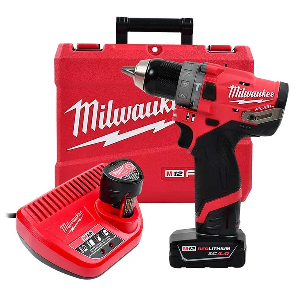 Taladro Inalamb M12 Fuel C/2Bateria+Cargador Milwaukee
