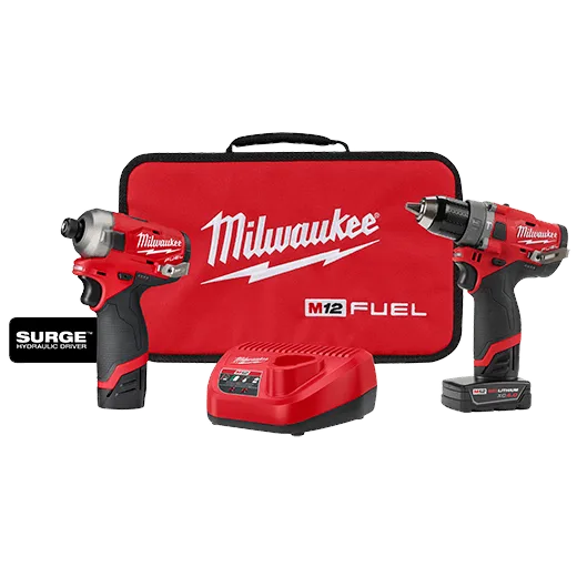 Taladro Inalamb + destorn 2504-20+ 2551-20 c/bateria-cargador milwaukee*