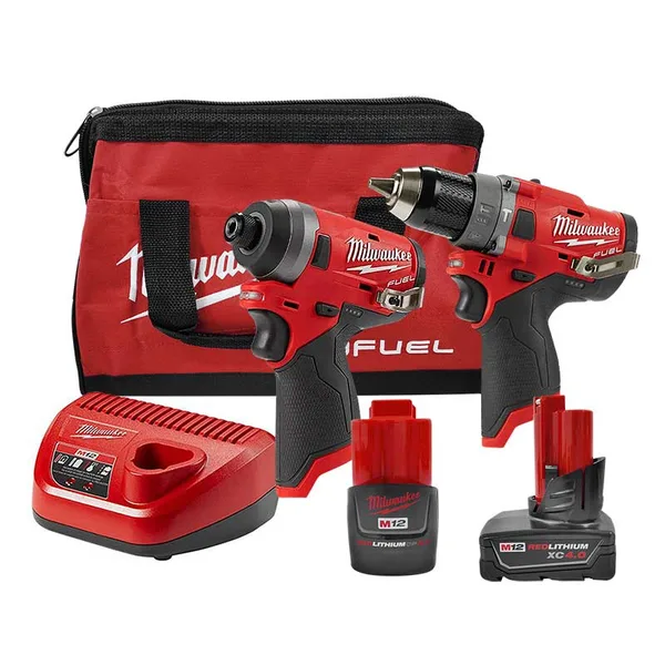Taladro + destornillador est (2553-20 + 2504-20) m12 milwaukee
