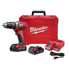 Taladro Inalamb M18 2.0 c/2bateria+cargador Milwaukee