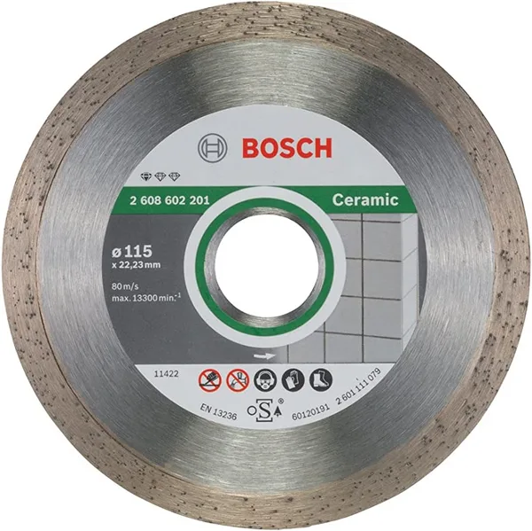 Disco p/corte ceramica bosch 4.6" diamant