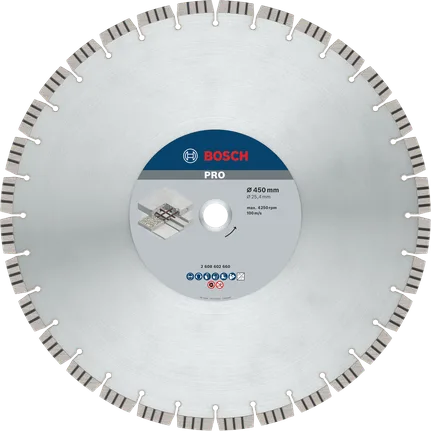 Disco p/corte concreto bosch 18" diamant