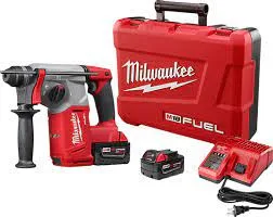 Taladro Inalamb Rotomartillo M18 FUEL™ 1" SDS Plus c/2bateria+cargador Milwaukee