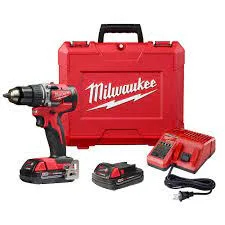 Taladro Inalamb M18 1/2" 2802-20 c/bateria +carg Milwaukee