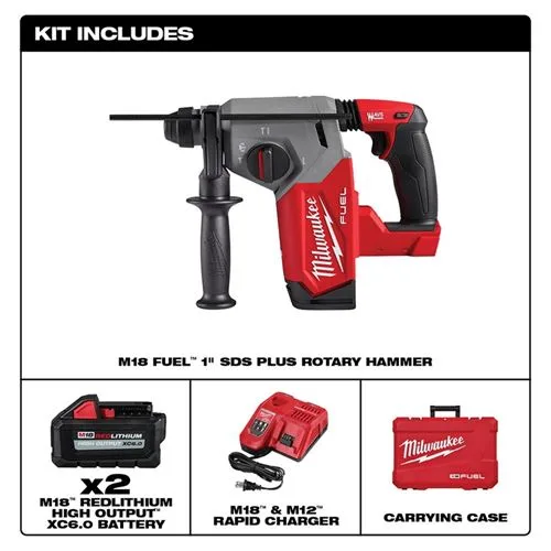 Taladro Inalamb rotomartillo 1" 2912-20 c-2bat-carg milwaukee