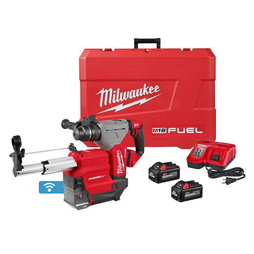 Taladro Inalamb Rotomartillo M18 2915-20 2bat-carg-extr polvo milwaukee