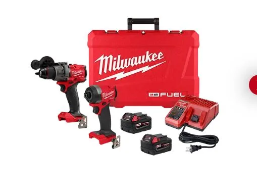 Kit Taladro + atornillador Inalamb 2904-20+2953-20 c-2bat-carg milwaukee