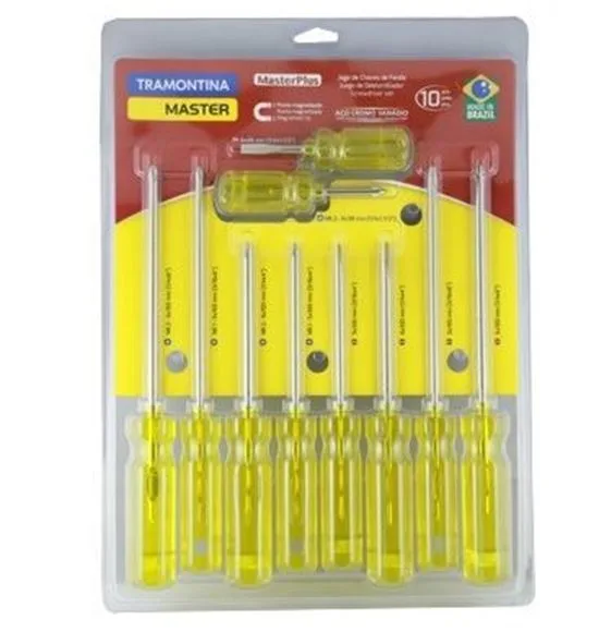 Juego Destor estria-plano 10pcs tramontina