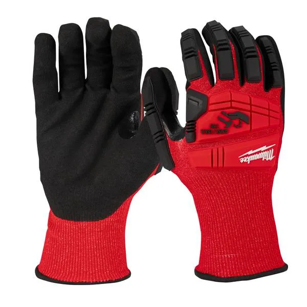 Guante contra impacto 8" milwaukee level-3 rec-nitrilo