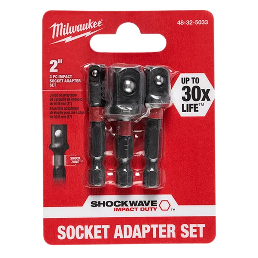 Adaptador p/cubo 3pcs ,milwaukee