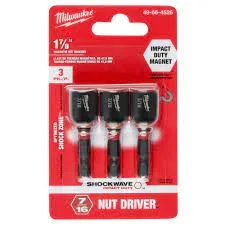 Cubo P/taladro 3pcs 7/16x1 7/8 Milwaukee Blister