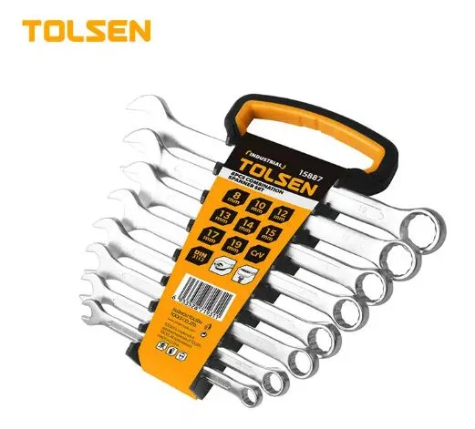 Llave combinada 8pcs 8-19mm 15887 tolsen